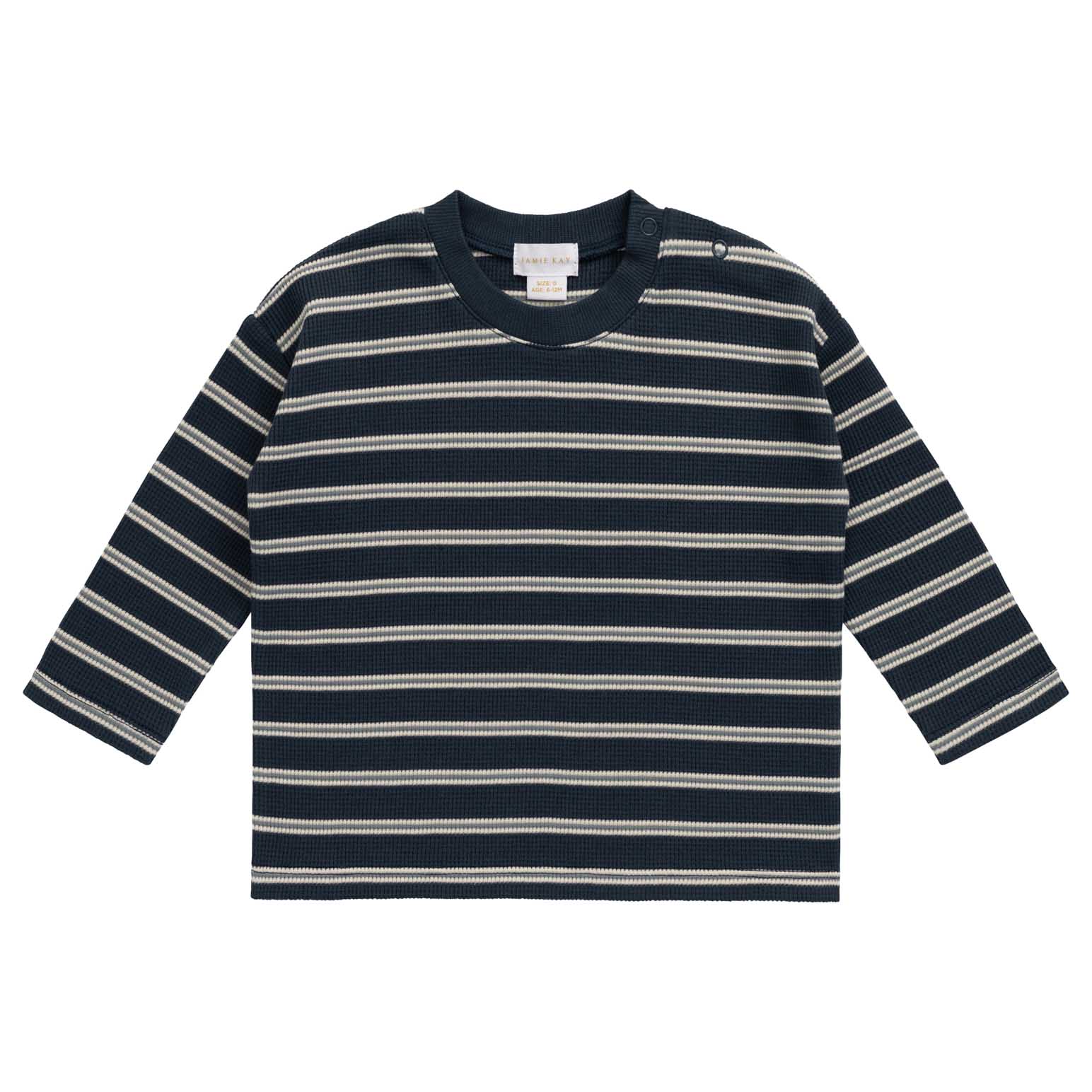 Jamie Kay Organic Cotton Waffle Leith Ls Top 6M-2Y